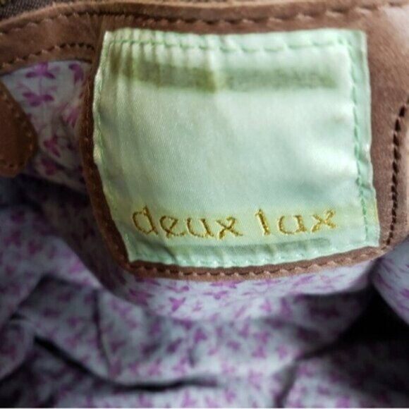 Deux Lux Boho Shoulder Bag Tote Fabric Abstract Floral Multi Colour - Picture 7 of 14